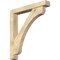 Ekena Millwork Legacy Block Rough Sawn Bracket w/ Offset Brace, Douglas Fir, 6"W x 40"D x 44"H BKT0604X40X44LEC05RDF - alternate 1